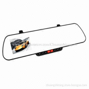 SOS/G-sensor Cheap Rearview DVR Camera, Bluetooth Optional